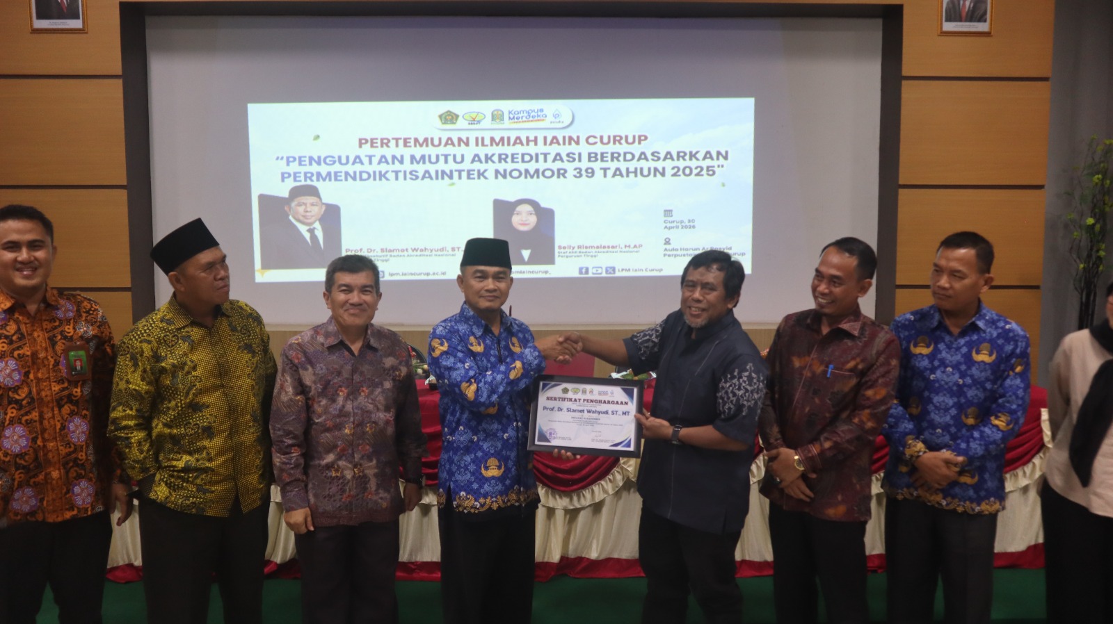 IAIN Curup Menuju Akreditasi Unggul, Hadirkan Dewan Eksekutif BAN-PT dalam Pertemuan Ilmiah Penguatan Mutu